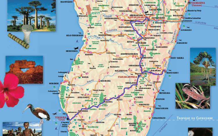 Carte du circuit Tsanga – Tsanga 9J