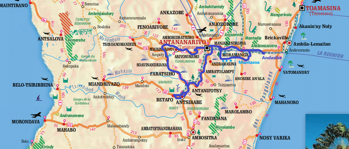 Carte du circuit Escapade Trail 5J 
